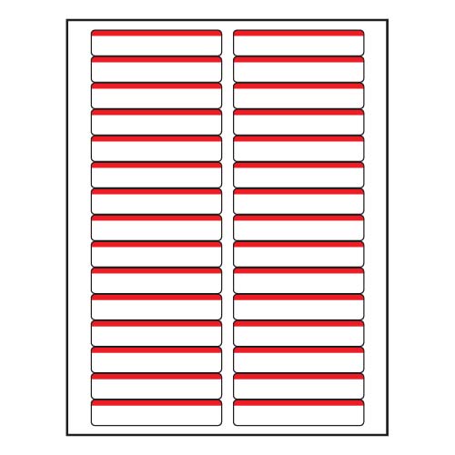 Barcodefactory 8.5x11  Laser Label [Red] BAR-RL-3438-0667-RD