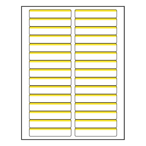 Barcodefactory 8.5x0.67  Laser Label [Yellow] BAR-RL-3438-0667-YL