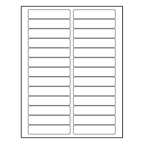 BarcodeFactory 3.5 x 0.75 Laser Sheet Label BAR-RL-35-075-28-RC