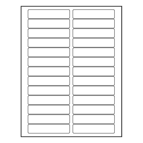 BarcodeFactory 3.5 x 0.75 Laser Sheet Label BAR-RL-35-075-28-RC