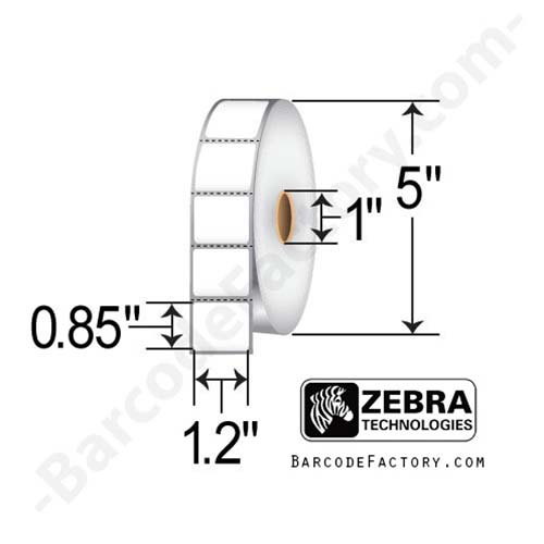 Zebra Z-Select 4000D 1.2x0.85  DT Label [Perforated] 10010037