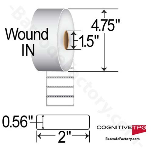 CognitiveTPG Cognitive  2x0.56  DT Label [Perforated, Wound-In] 03-02-1368