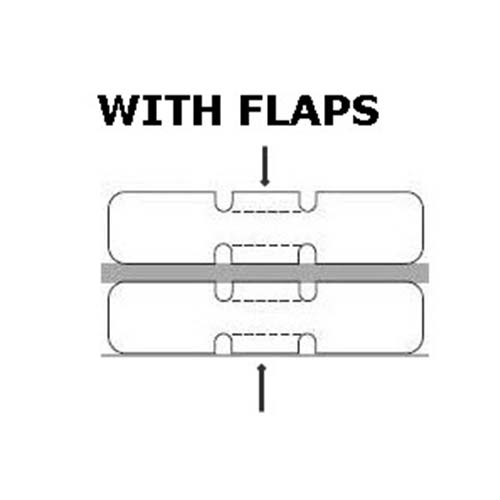 Zebra 2.20 x 0.50 Direct Thermal Labels - 8000D Jewelry (Jewelry Butterfly  Label w/o flaps) - 1 Core Rolls - 21060 Labels