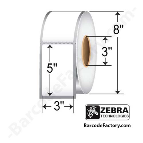 Zebra Z-Perform 2000T 3x5  TT Label [Perforated] 10010242