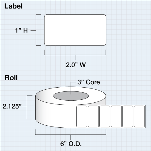 Primera 2x1  DT Label 074801