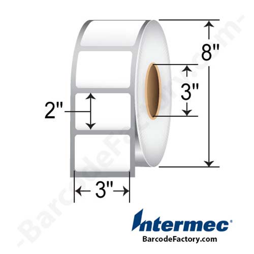 Honeywell 3x2 DT Paper Label [Non-Perforated] E02677