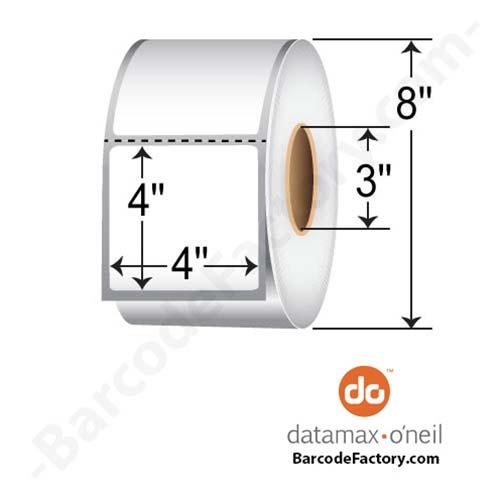 Honeywell 4x4  DT Label [Premium Top Coated, Perforated] 301912