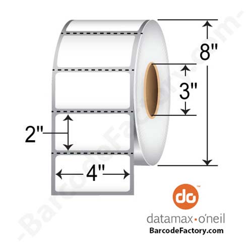 Honeywell 4x2  DT Label [Premium Top Coated, Perforated] 301924