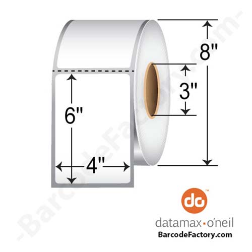 Honeywell 4x6  DT Label [Premium Top Coated, Perforated] 301970