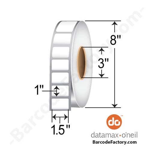 Honeywell 1.5x1  DT Label [Premium Top Coated, Perforated] 301977