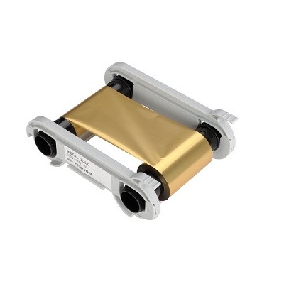 Evolis Metallic Gold Monochrome Card Ribbons RCT016NAA