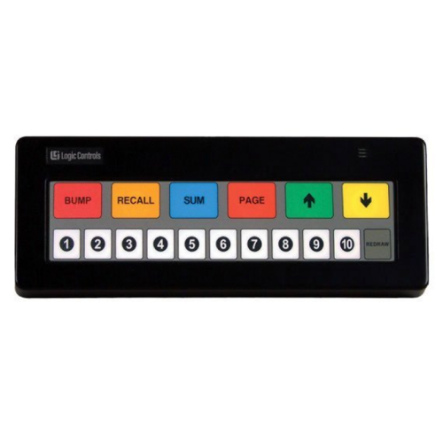 Logic Controls KB1700 Kitchen Display Bump Bar/Keypad KB1700-A-BK-RJRJ
