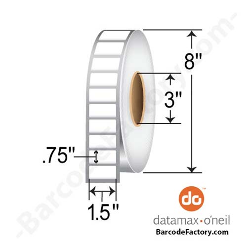 Honeywell FanTastock 1.5x0.75 Polyester TT Label 423066