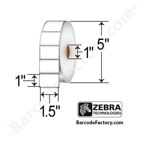 Zebra 1.5x1 Thermal Transfer Label 83258-EA