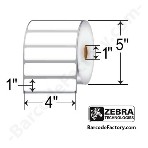 Zebra Z-Select 4000T 4x1  TT Label [Perforated] 83340-EA