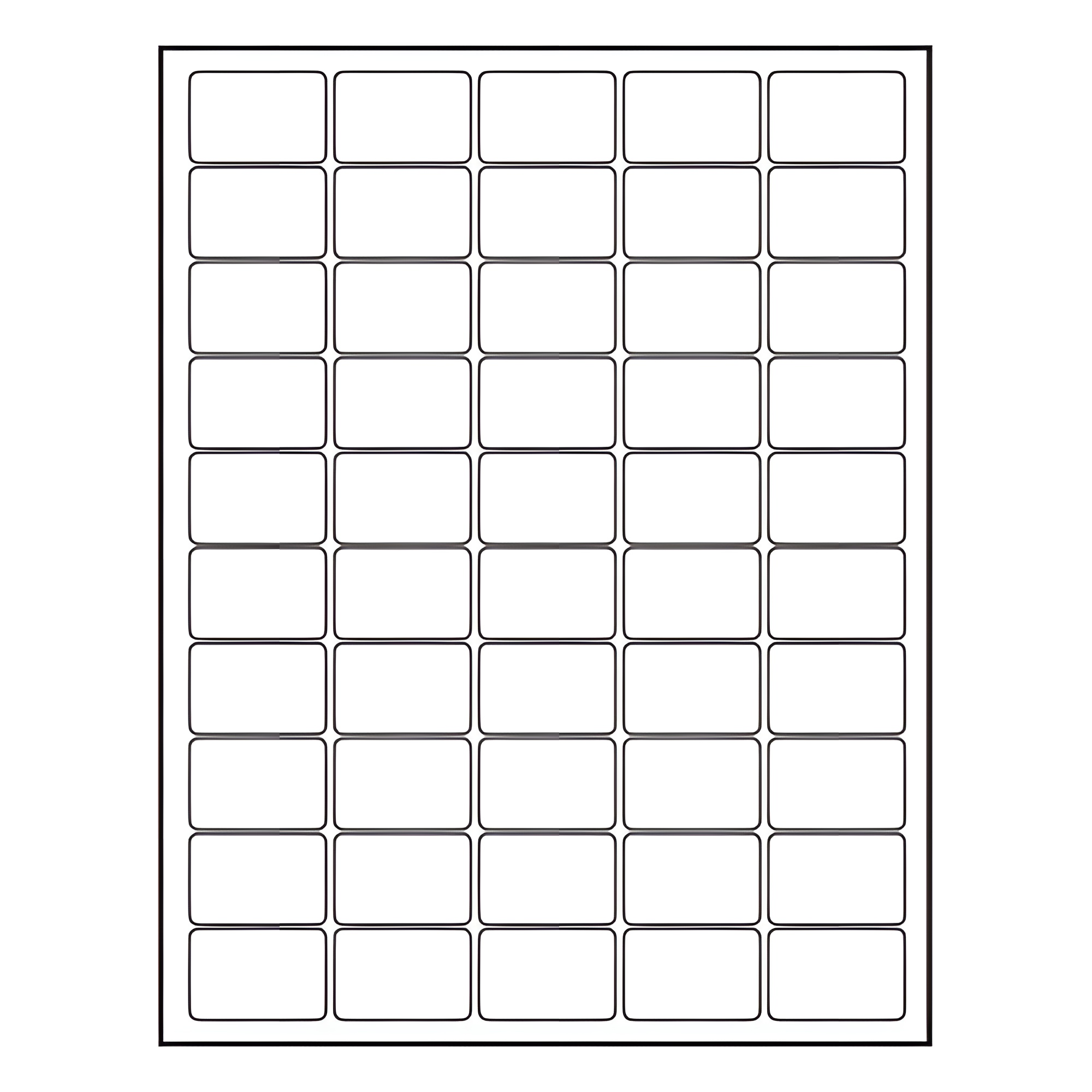 BarcodeFactory 1.5x1 Laser Sheet RL-15-1-50-RC
