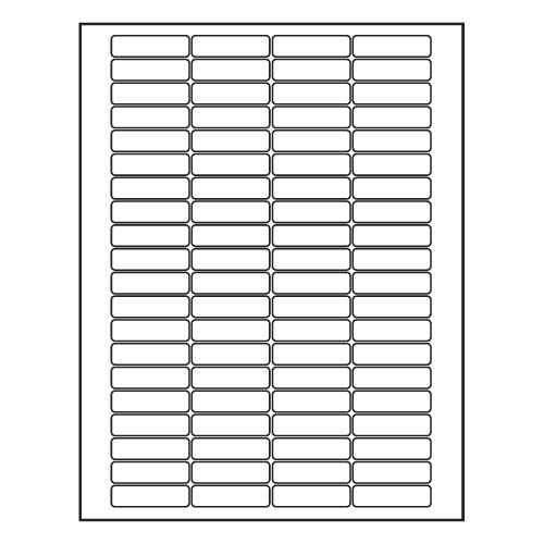 Barcodefactory 1.75x0.5  Laser Label [Perforated] LB175050