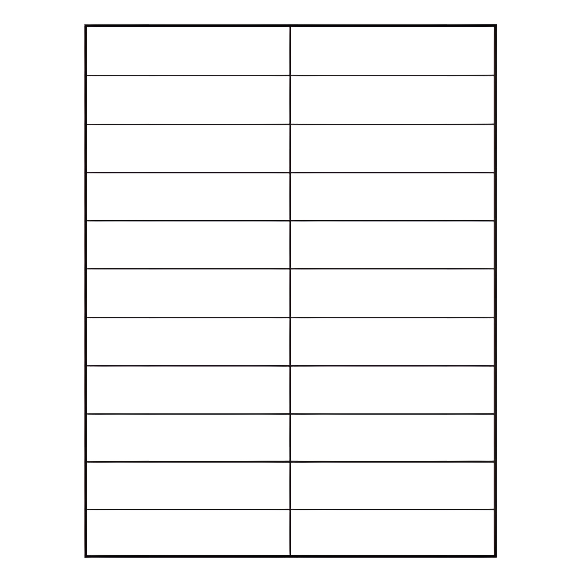BarcodeFactory 4.25 x 1 Laser Sheet Label BAR-RL-425-1-22