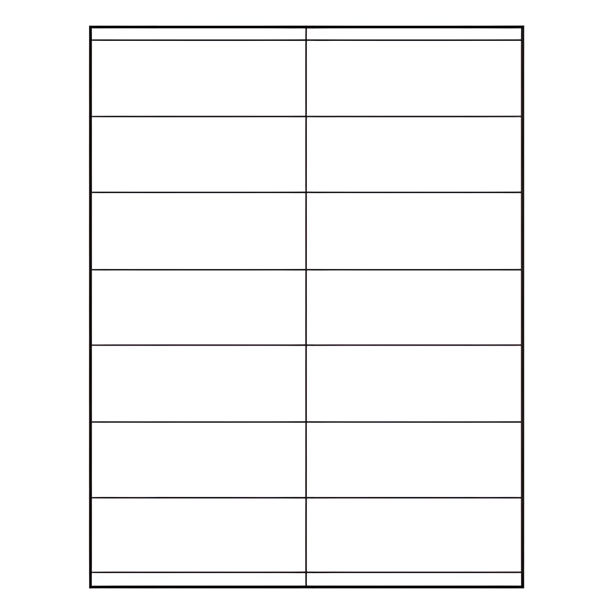 BarcodeFactory 4.25 x 1.5 Laser Sheet RL-425-15-14