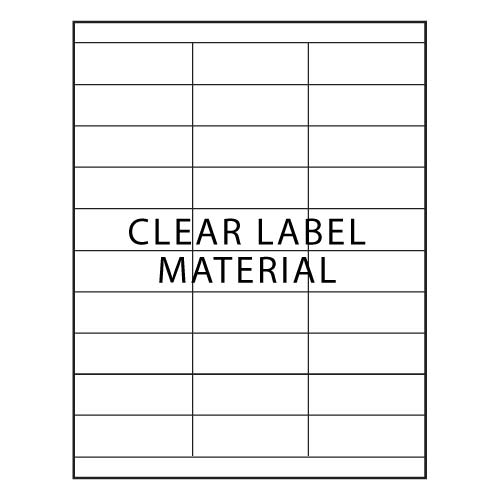 Barcodefactory 2.83x1  Laser Label [Clear] BAR-DLC256-1-100G