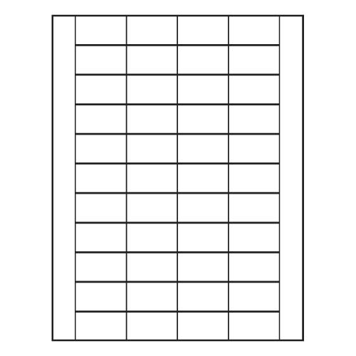 BarcodeFactory 1.75 x 1 Laser Label Sheet BAR-RL-175-1-44