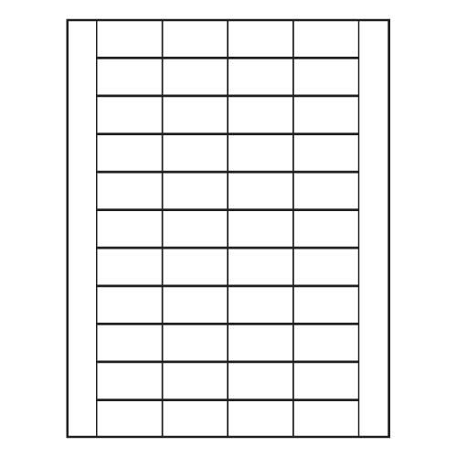 BarcodeFactory 1.75 x 1 Laser Label Sheet BAR-RL-175-1-44