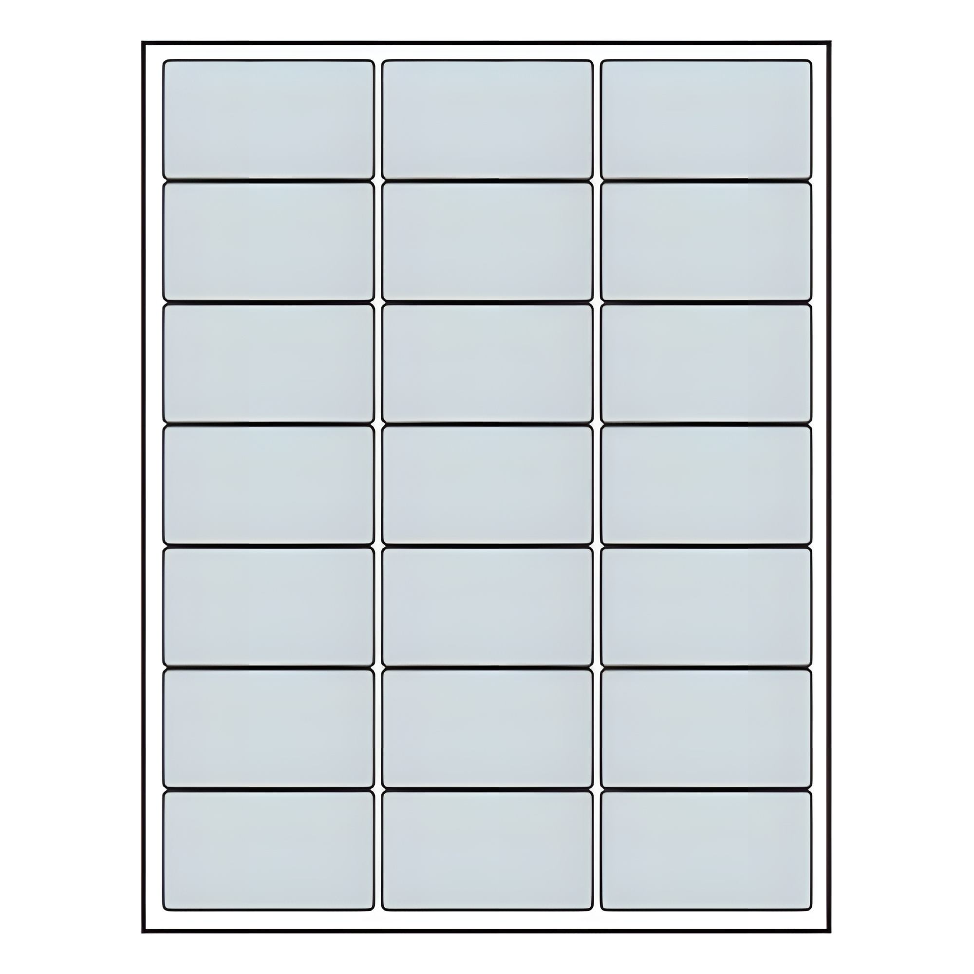 Barcodefactory 2.625x1 Laser Foil  Label [Silver] BAR-RL-2625-1-30-SLV