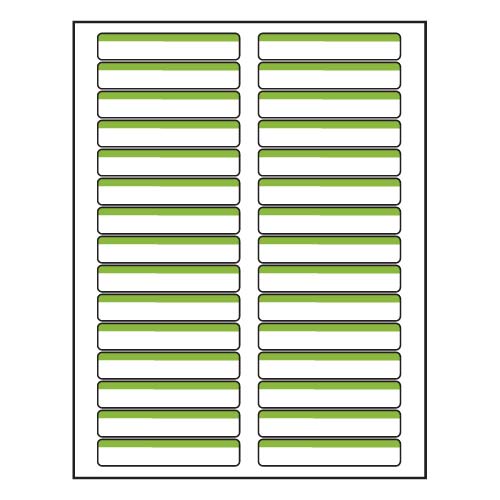 Barcodefactory 3.438x0.67  Laser Label [Green] BAR-RL-3438-0667-GR