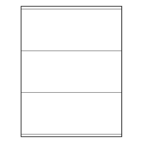 BarcodeFactory 8.5 x 3.5 Laser Sheet Label BAR-RL-85-35-3