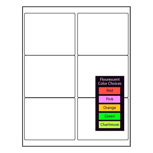 Barcodefactory 4x3.33  Laser Label [Multi Colors] BAR-TL4-333-100G