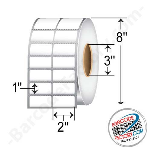 Barcodefactory 2x1  TT Label [2up, Perforated] F4-2010LH2T10