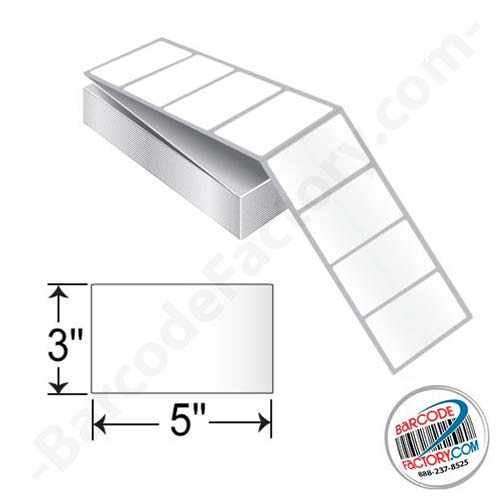 Barcodefactory 5x3  TT Label [Fanfold, Perforated] L-TT-50301F