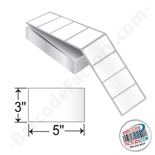 Barcodefactory 5x3  TT Label [Fanfold, Perforated] 671152