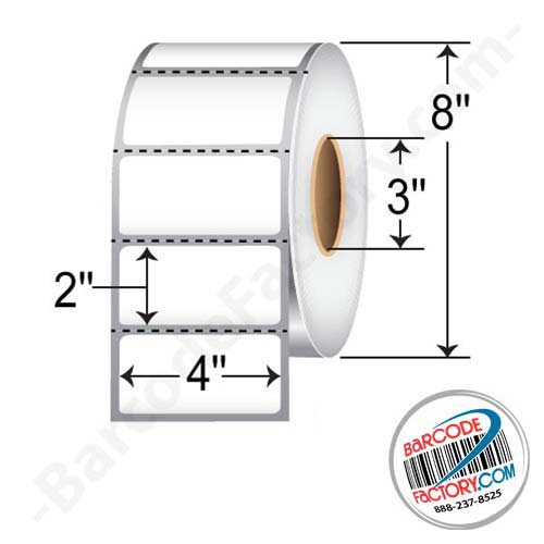Barcodefactory 4x2  TT Label [Perforated] ID-BAR-4x2 WITH PERF