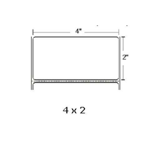 Zebra Z-Perform 1000D 4x2  DT Label [Premium Top Coated, Perforated, for Mobile, Black Mark Sensing] LD-R2AQ5J