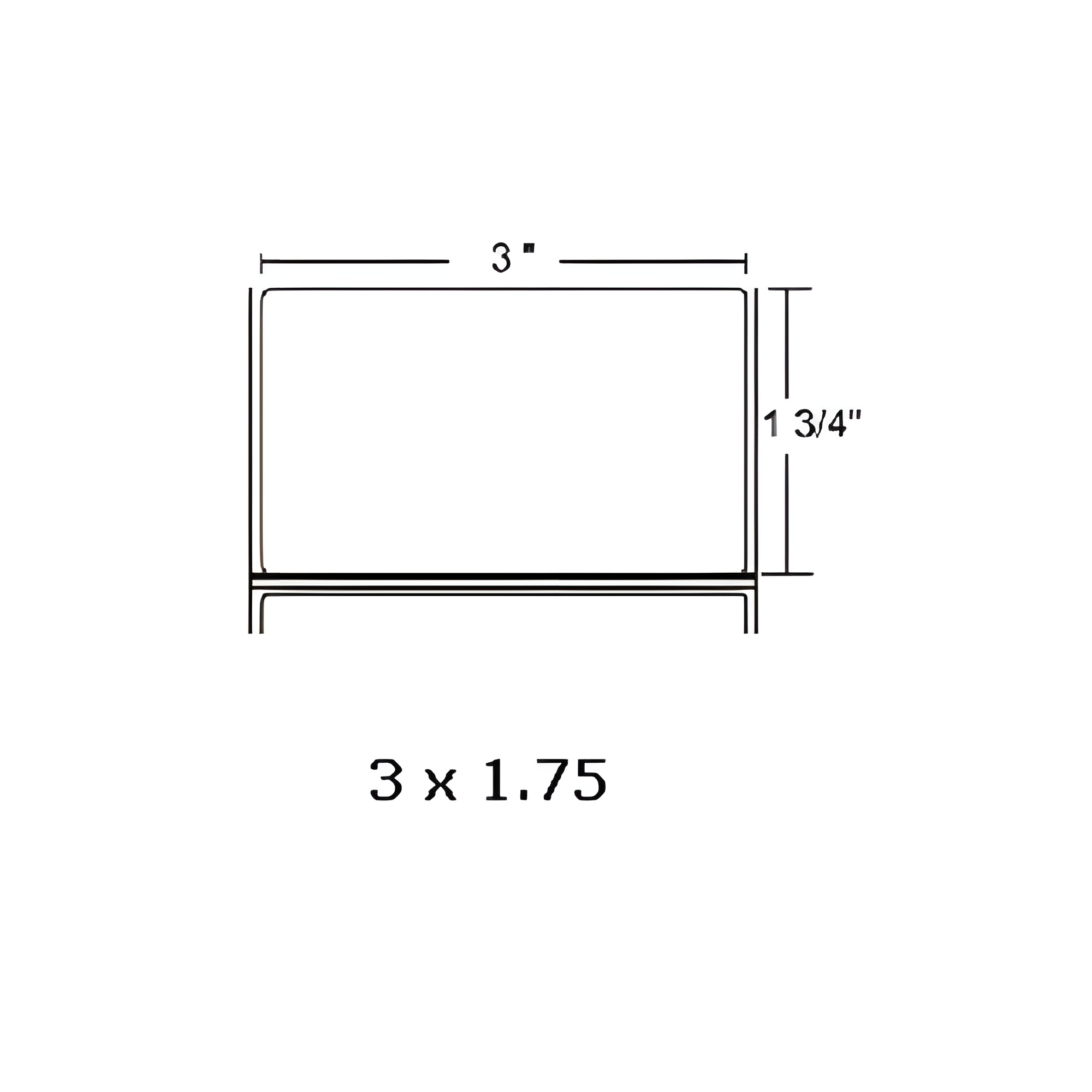 Barcodefactory 3x1.75  TT Label [Fanfold, 2up, Perforated] 013403