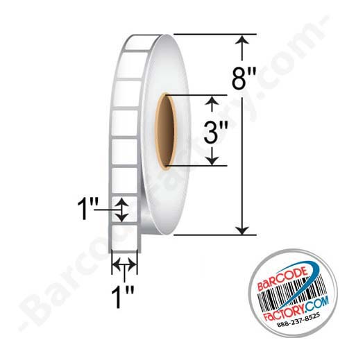 Barcodefactory 1x1  DT Label [Premium Top Coated, Perforated] RD-1-1-5500-3