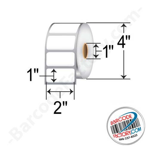 Barcodefactory 2x1  DT Label [Perforated] BAR-RD-2-1-1355-1-EA