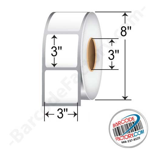 Barcodefactory 3x3  DT Label [Premium Top Coated, Perforated] RD-3-3-1900-3