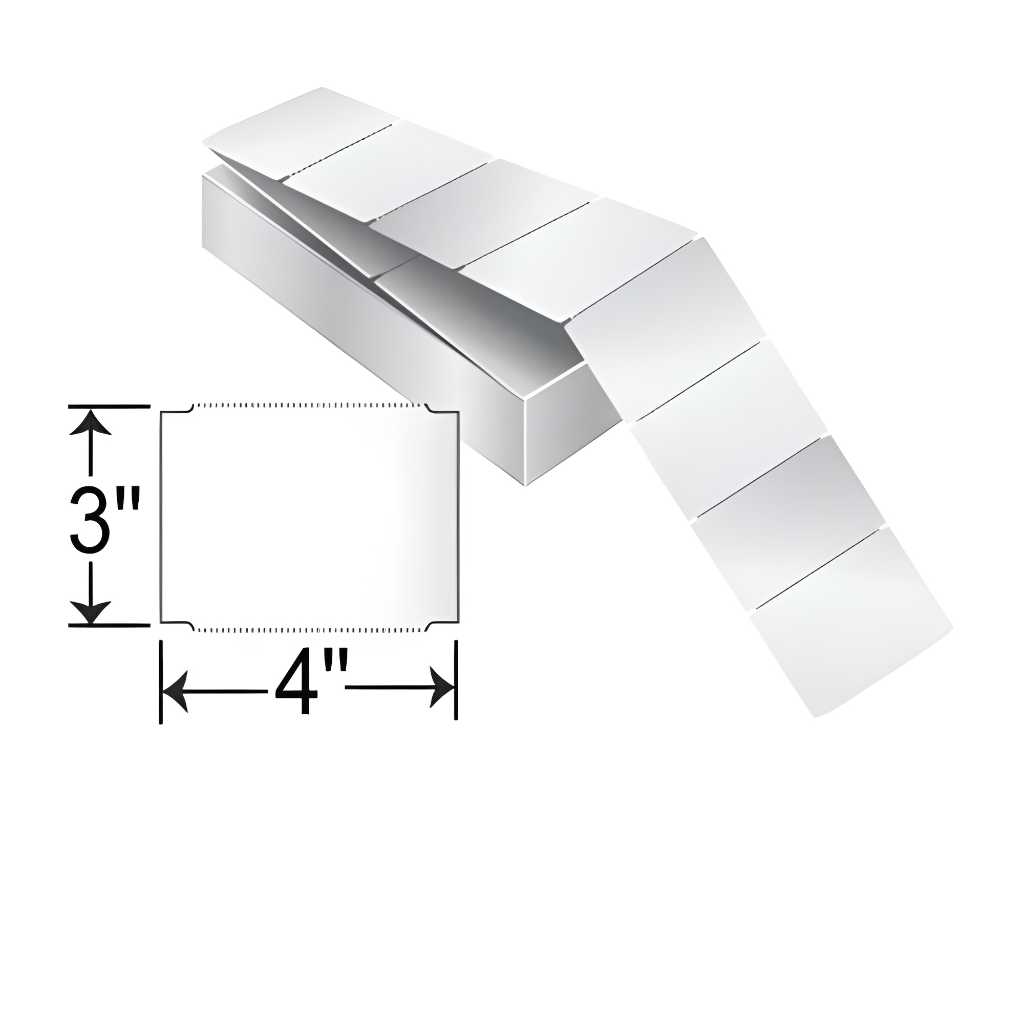 Barcodefactory 4 x 3 Fanfold Tags RTAG-4-3-2000-FF