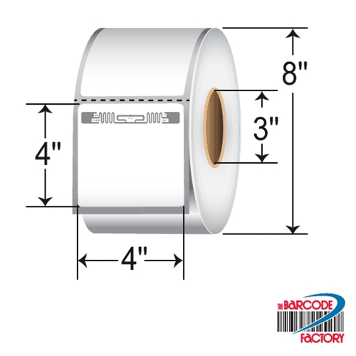 BarcodeFactory 4x4 RFID Label RFT-4-4-AL1 2-ZEB-3