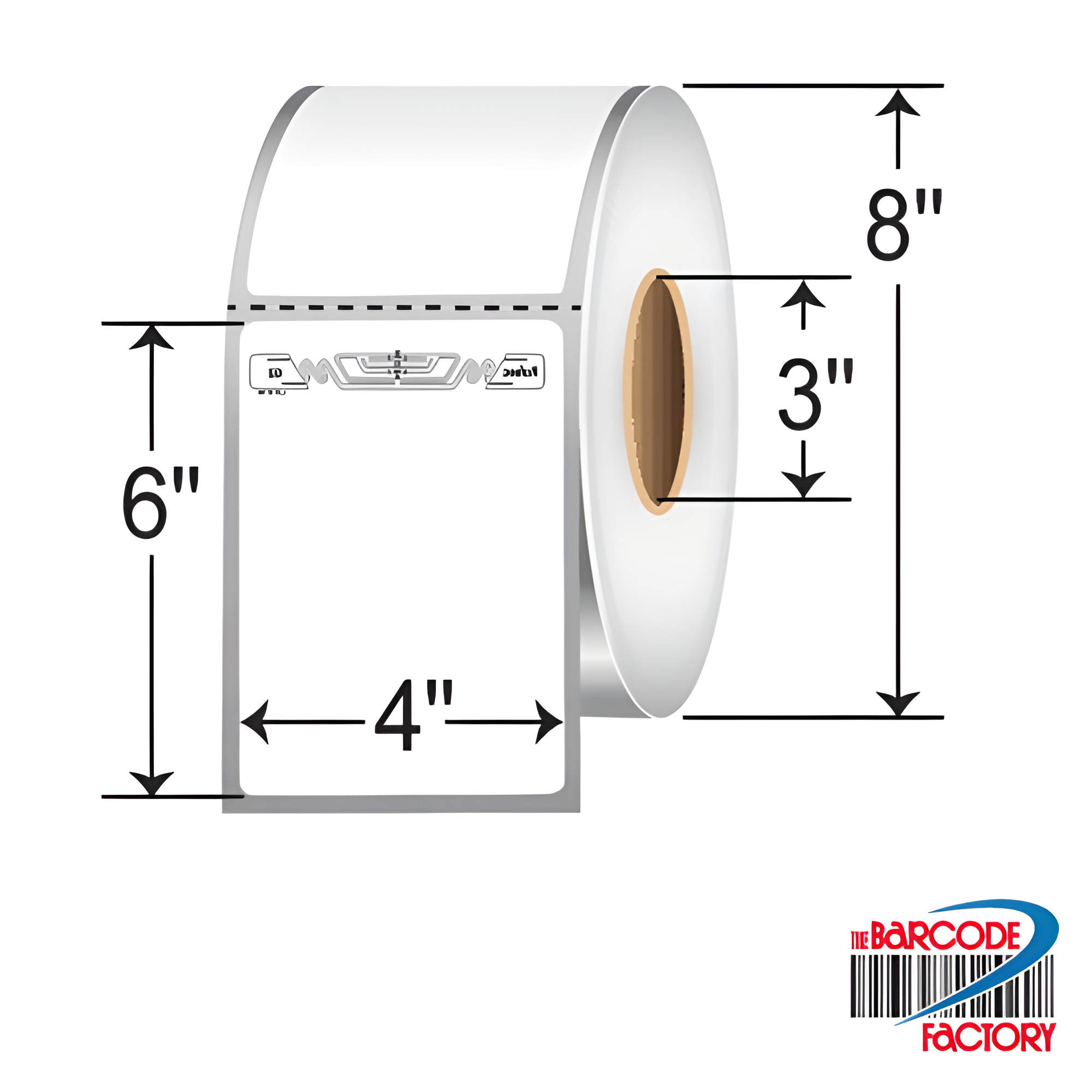 RFT-4-6-RA1-2-PRIN-3 - BarcodeFactory 4x6-inch RFID Labels