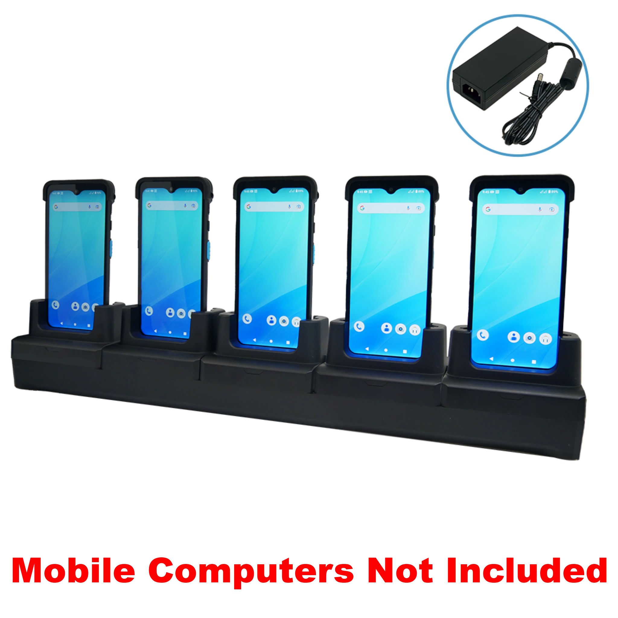 Unitech PA768 5-SLOT Charging Cradle With Power Adapter [12V/5A] 5000-900110G