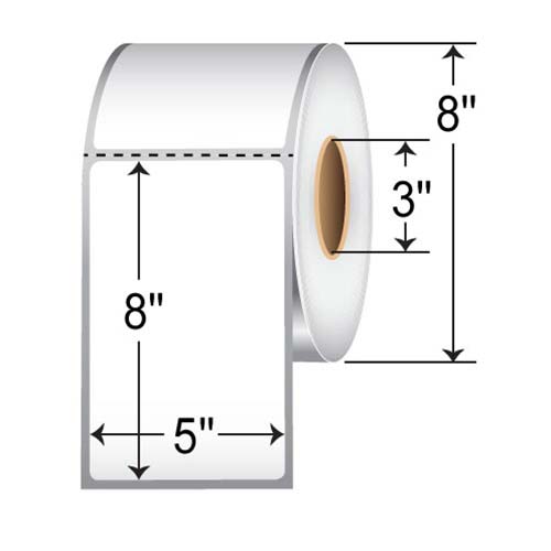 Barcodefactory 5x8  TT Label [Perforated] RT-5-8-750-3