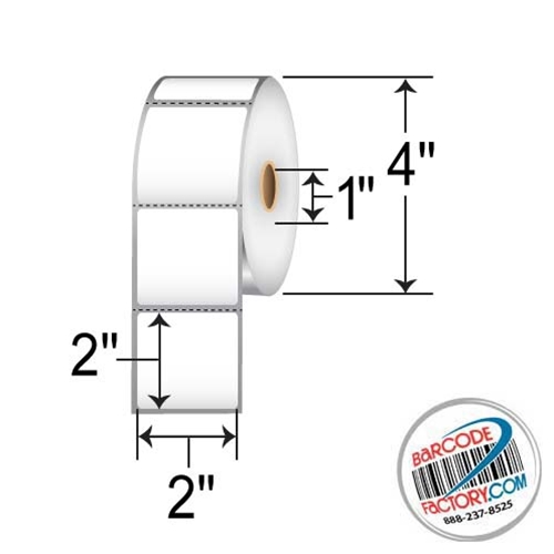 Barcodefactory 2x2  DT Label [Perforated] RD-2-2-735-1