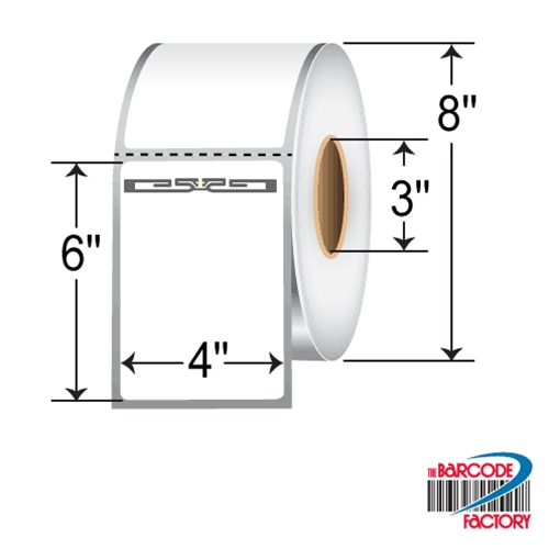 BarcodeFactory 4x6-inch RFID Labels RFT-4-6-AV2-MON9855