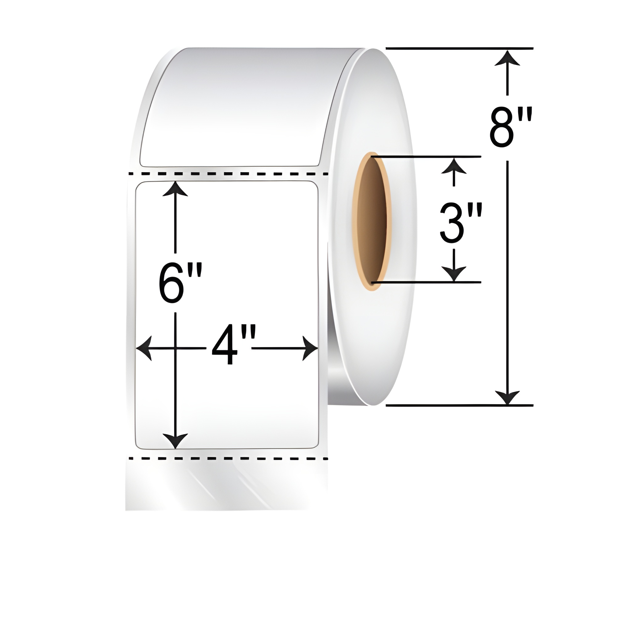 Barcodefactory 4x6  TT Label [Perforated] L-XLT-40601P