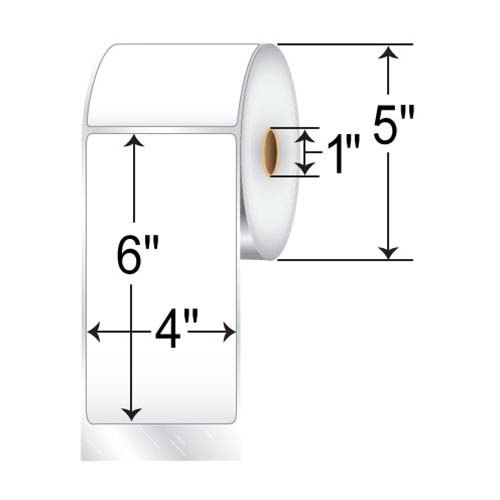 Barcodefactory 4x6  DT Label [Premium Top Coated, Perforated] L-XLD-40601P51