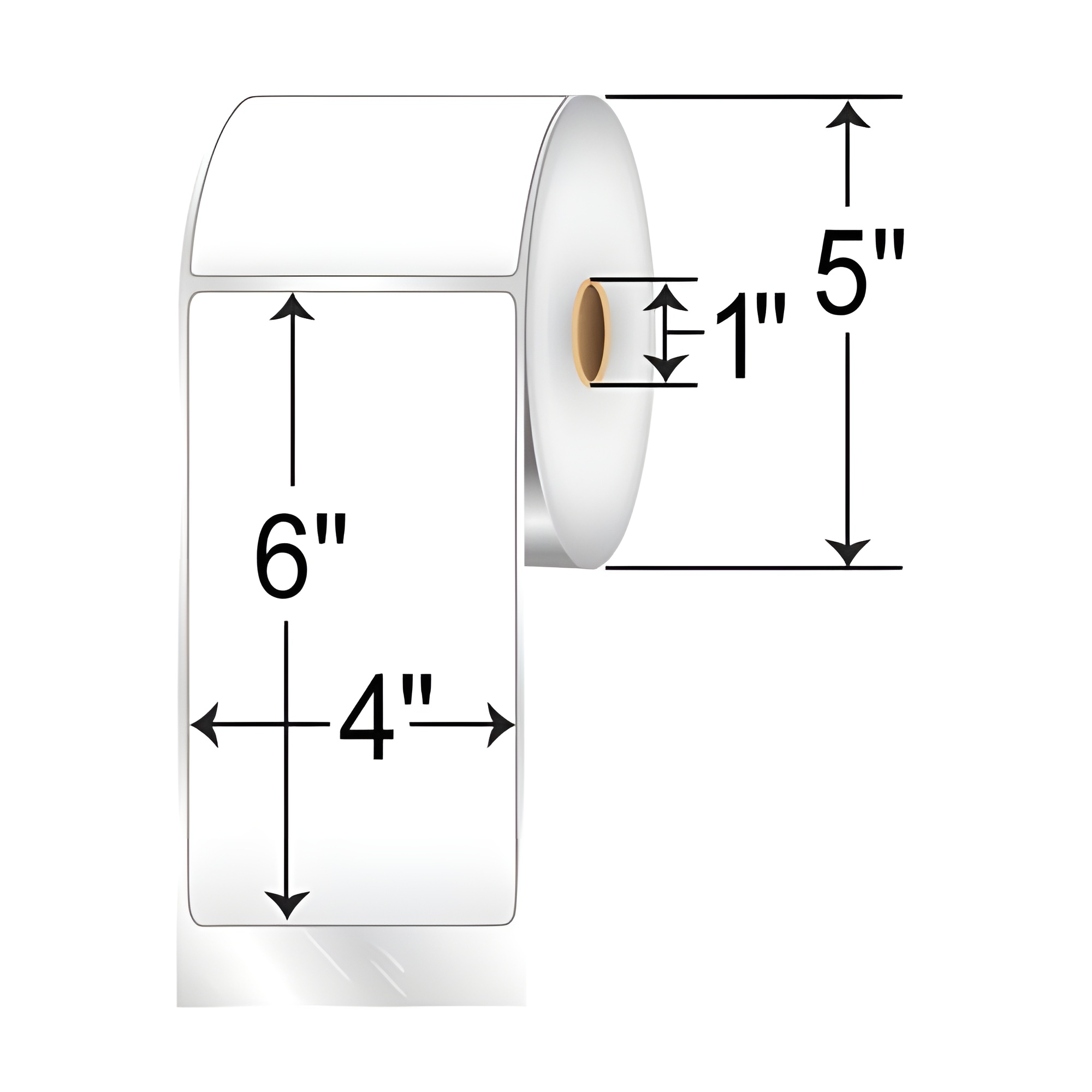 Barcodefactory 4x6  DT Label [Premium Top Coated, Perforated] L-XLD-40601P51