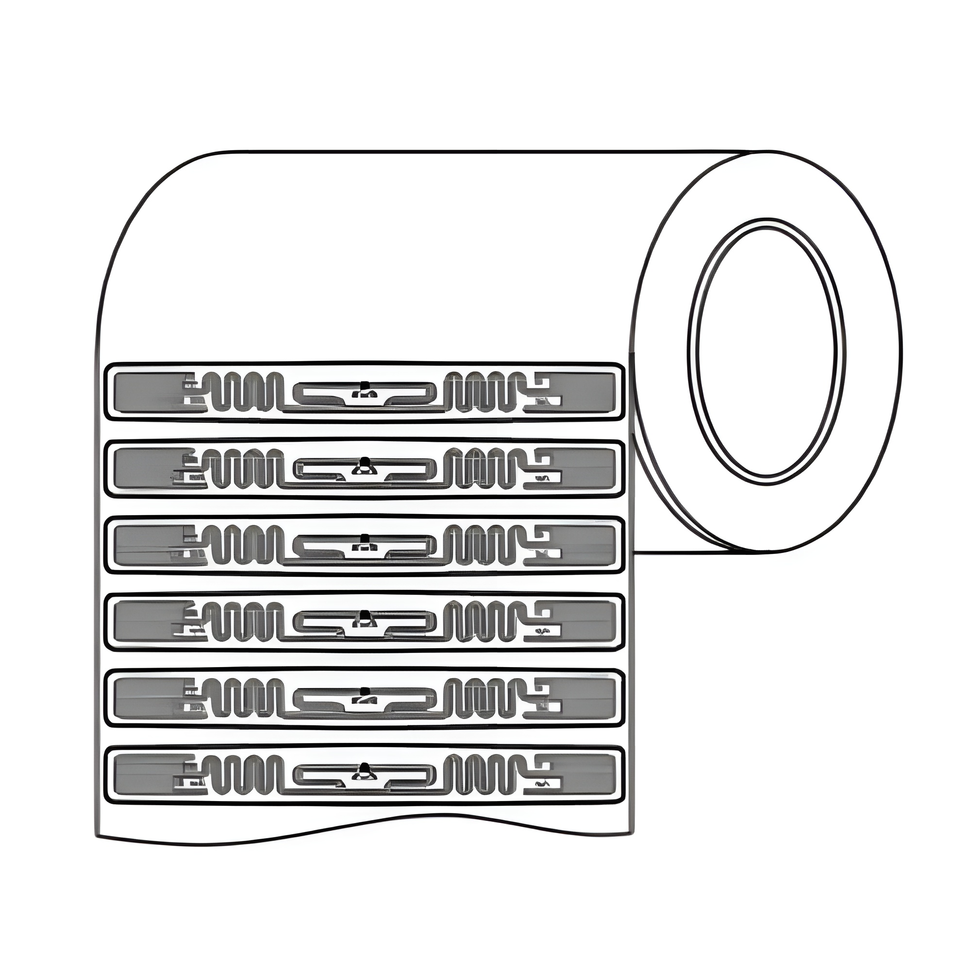 Alien Squiggle Inlay ALN-9640-FWRW-T